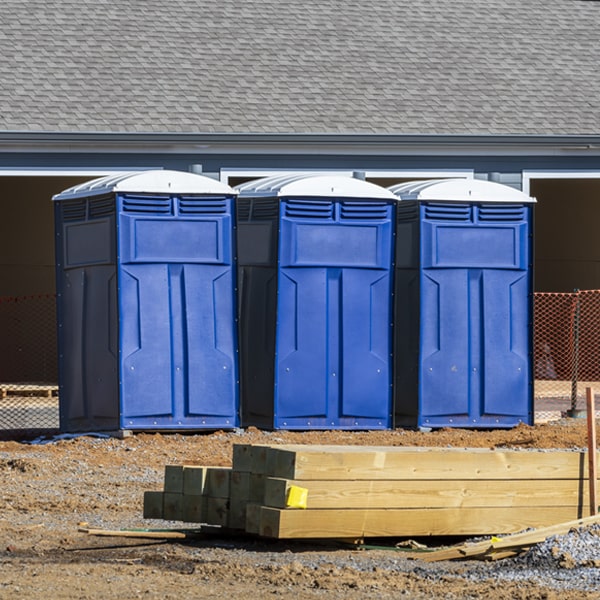 what is the expected delivery and pickup timeframe for the portable toilets in Mount Croghan SC